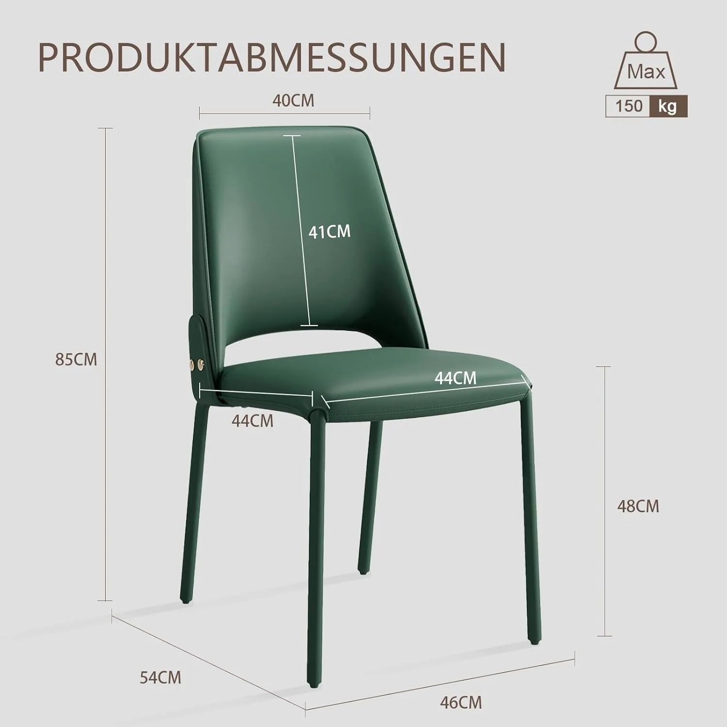 YOUTASTE Model 2100H - Italian Minimalist Dining Chair (High Back)